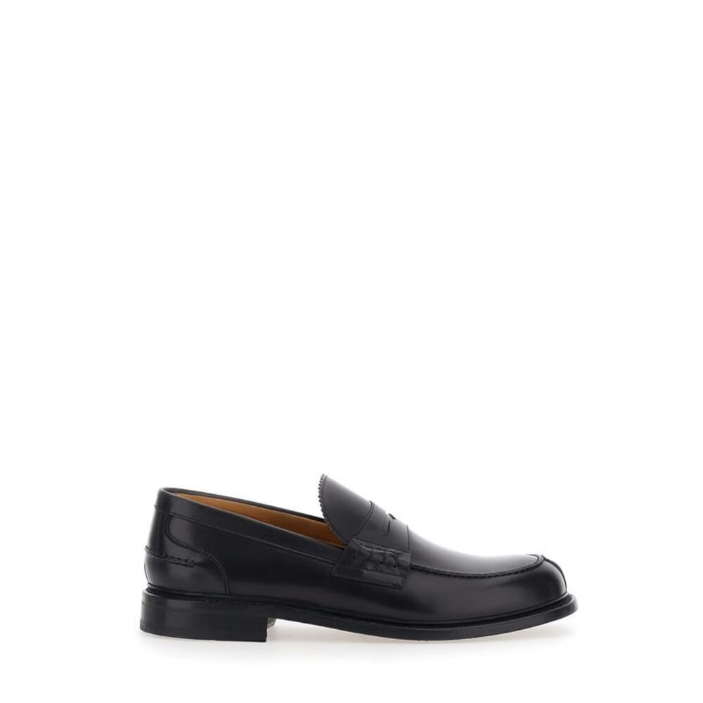 Berwick Men Black Loafers With Almond Toe In Leather For Men